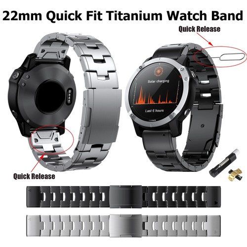 22mm quick fit titanium watch - titanium,