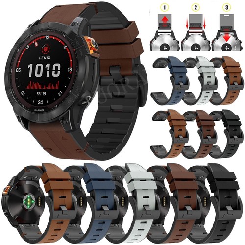 Silicone leather band strap - silicone,