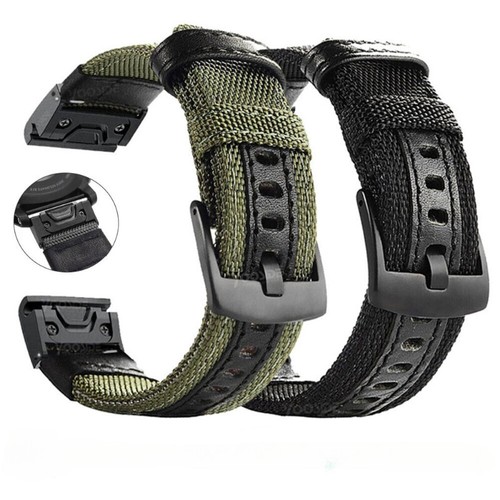Easyfit leather nylon - leather, watch