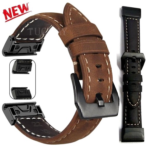 Leather watch band strap - band, for